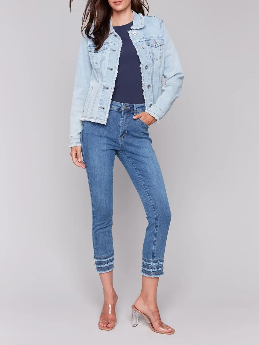 Women's Cotton Jacket With Multiple Pockets
