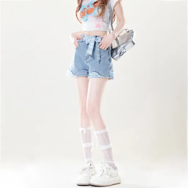 Bow Detail Casual Shorts