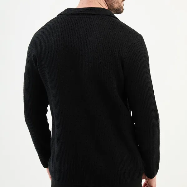 Polished Long Sleeve Knit Cardigan