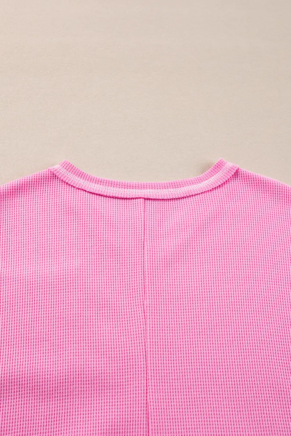 Bonbon Lace Floral Patchwork Sleeve Stitching V Neck Rib Knit Blouse