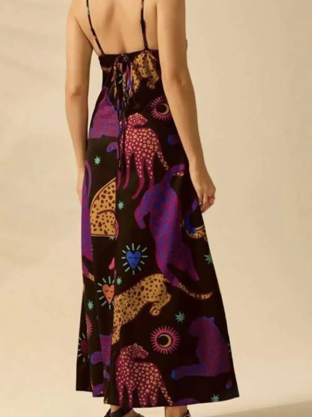 Sleeveless Printed Maxi Dress