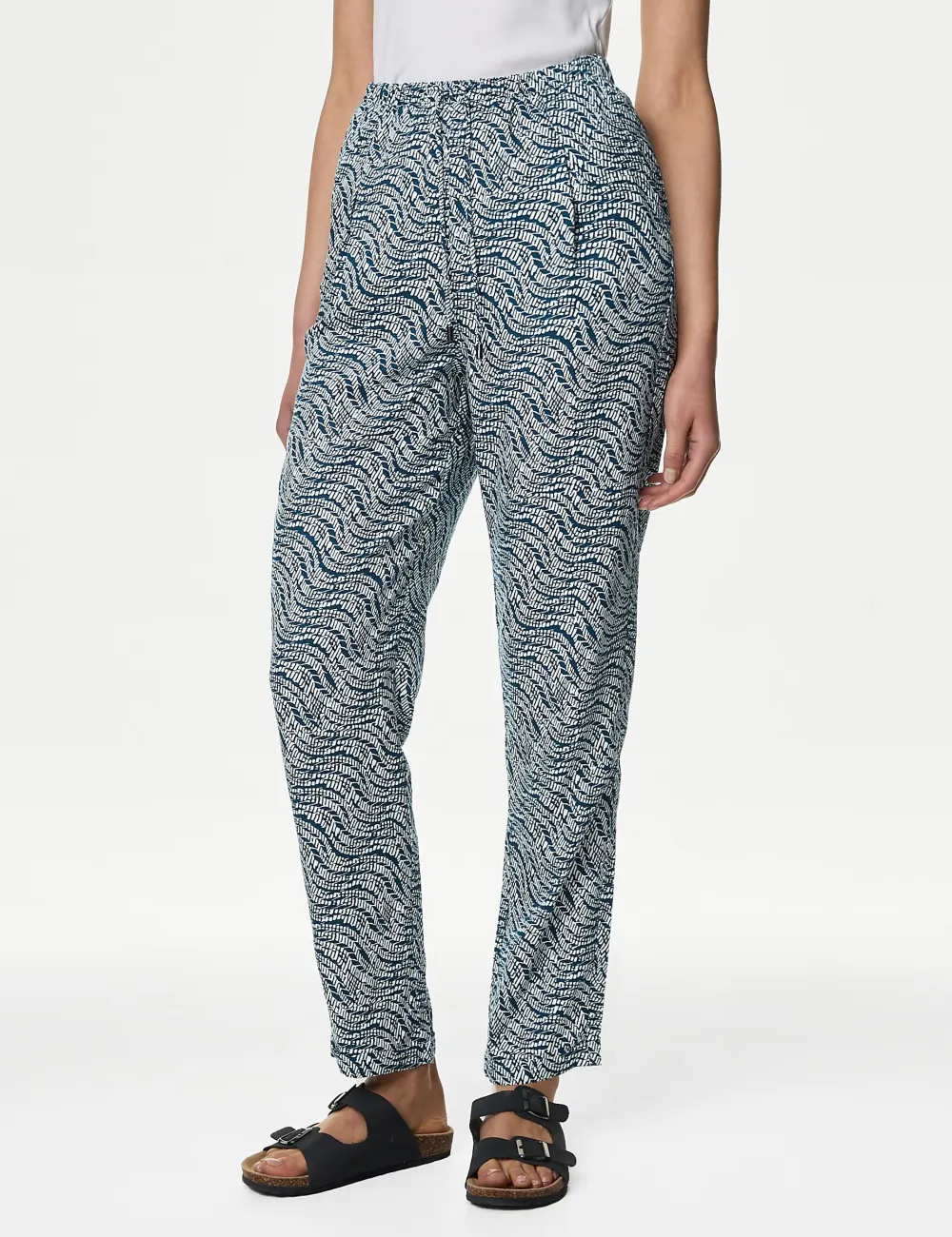 Womens Casual Tapered Trousers
