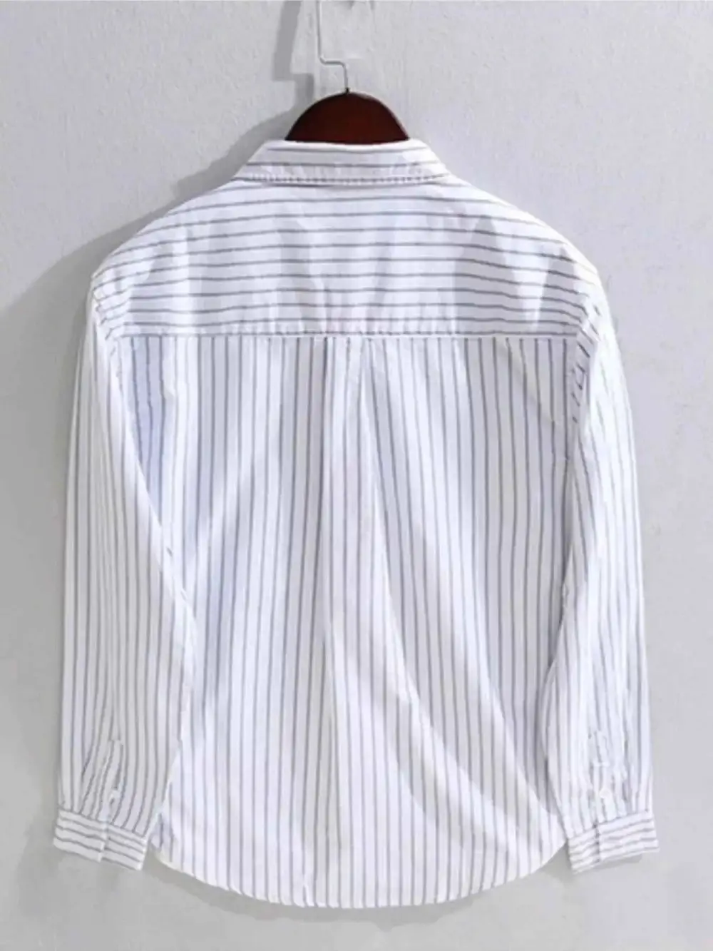 Everyday Striped Button Up Long Sleeve Shirt