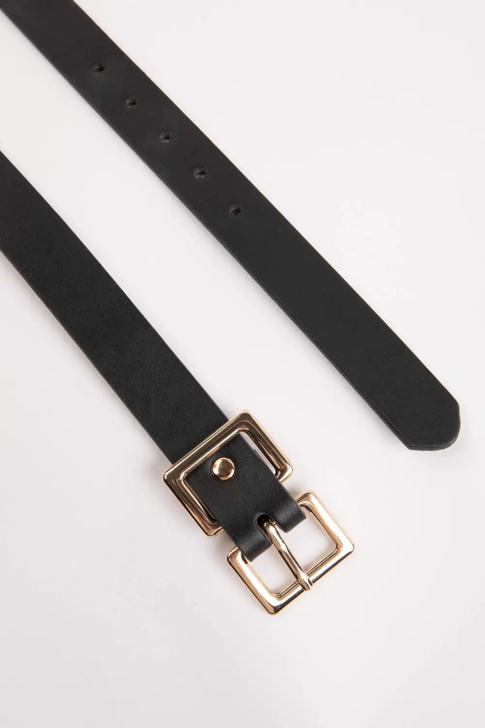 Beige Synthetic Leather Belt
