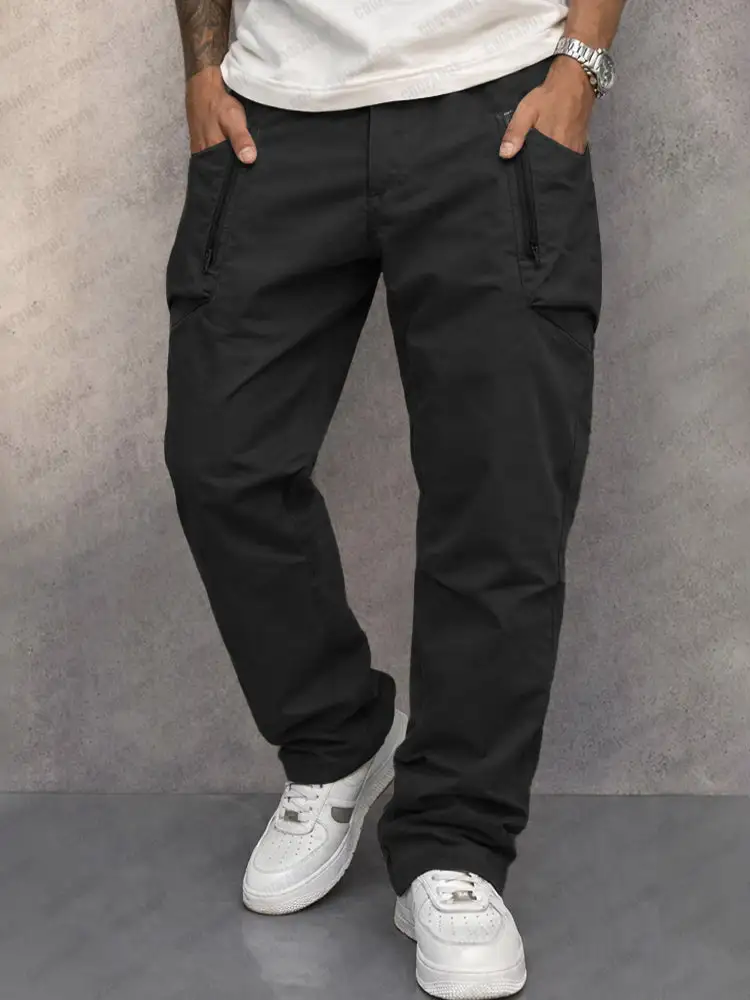 Trendy Cotton Cargo Tapered Pants