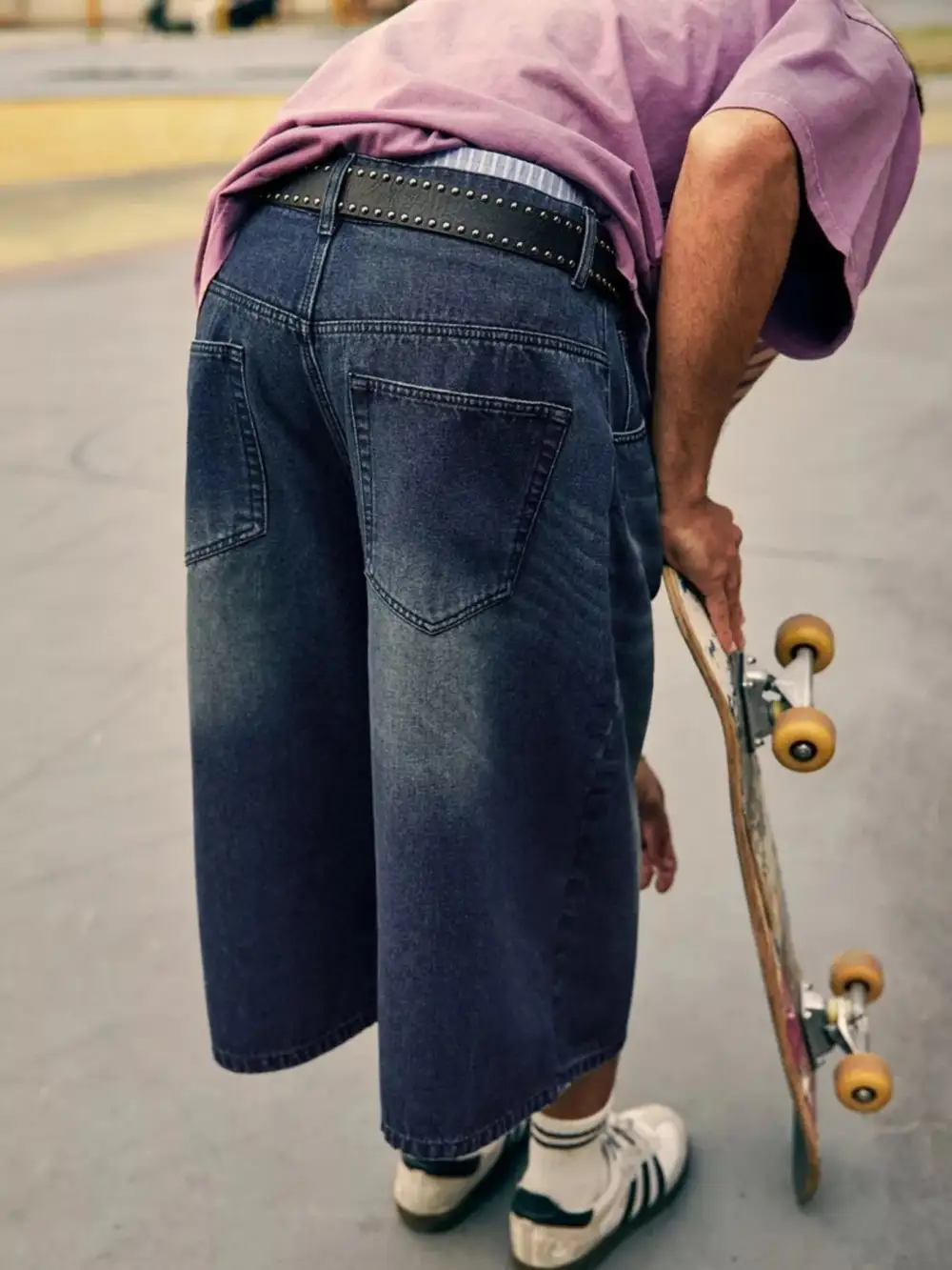 Men's Urban Loose Fit Utility Cargo Shorts for Daily Wear