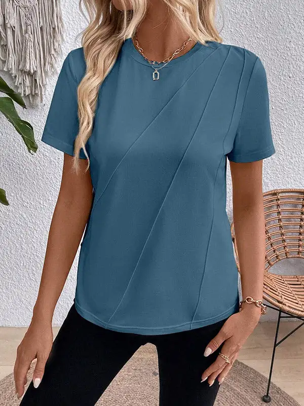 Relaxed Short Sleeve Round Neck T-Shirt