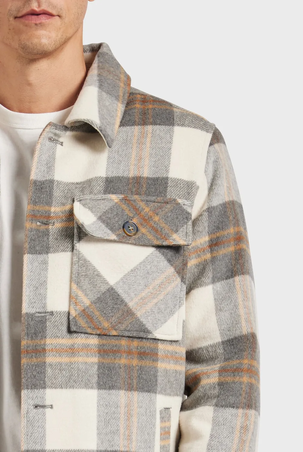 Plaid Flannel Shirt Jacket