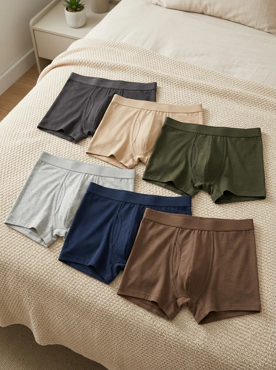 Men's Modern Essentials Basic Cotton Boxer Briefs Set
