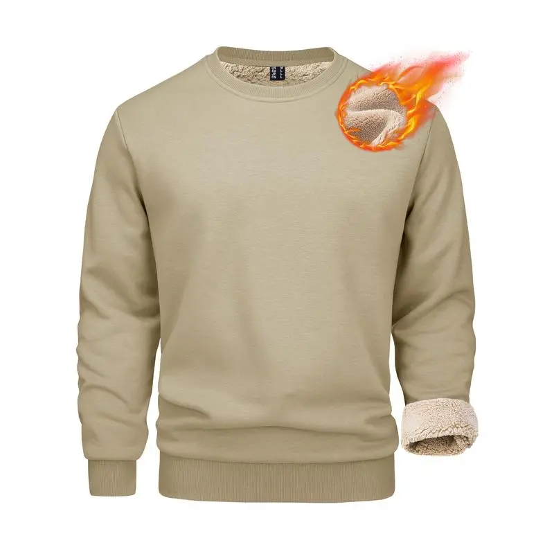 🧥 Men’s Sherpa Lined Sweatshirt – Cozy Warmth, Everyday Style