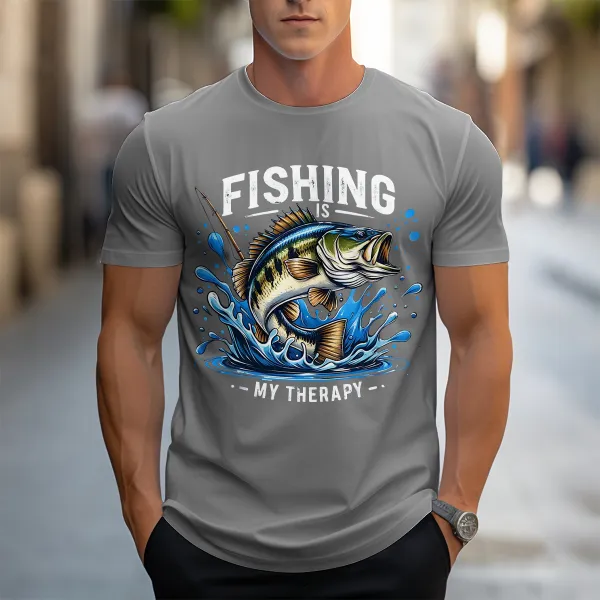 Waves Fishing Graphic T-Shirts