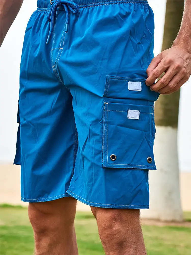 Men's Casual Side Stripe Boardshorts