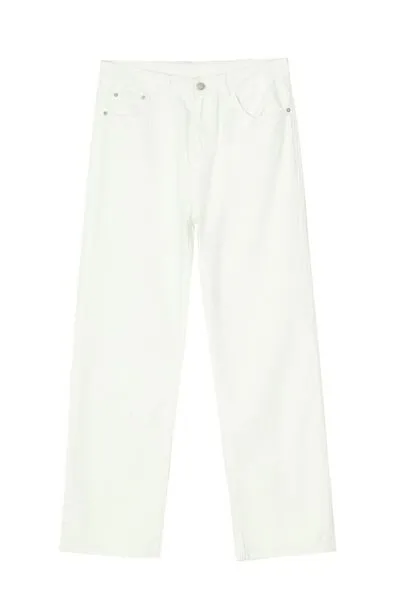 Washed Stretch Slim Straight Jeans
