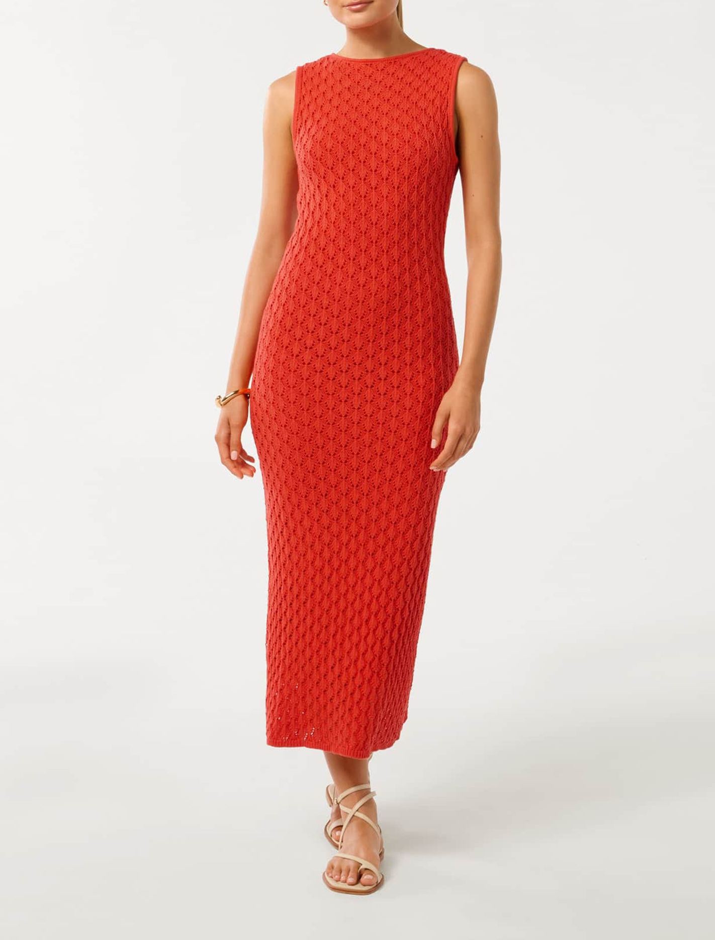 Crochet Knit Maxi Dress