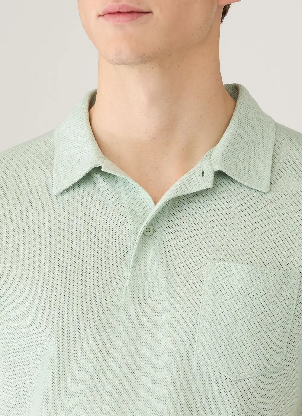 Tailored Everyday Slim Fit Mesh Cotton Short Sleeve Polo Shirt
