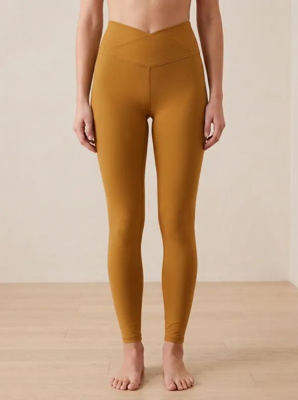 Women's Crossover Waist Print Yoga Pants