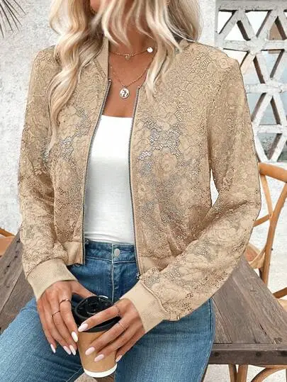 9PACK-Women's Fashion Lace Casual Jacket