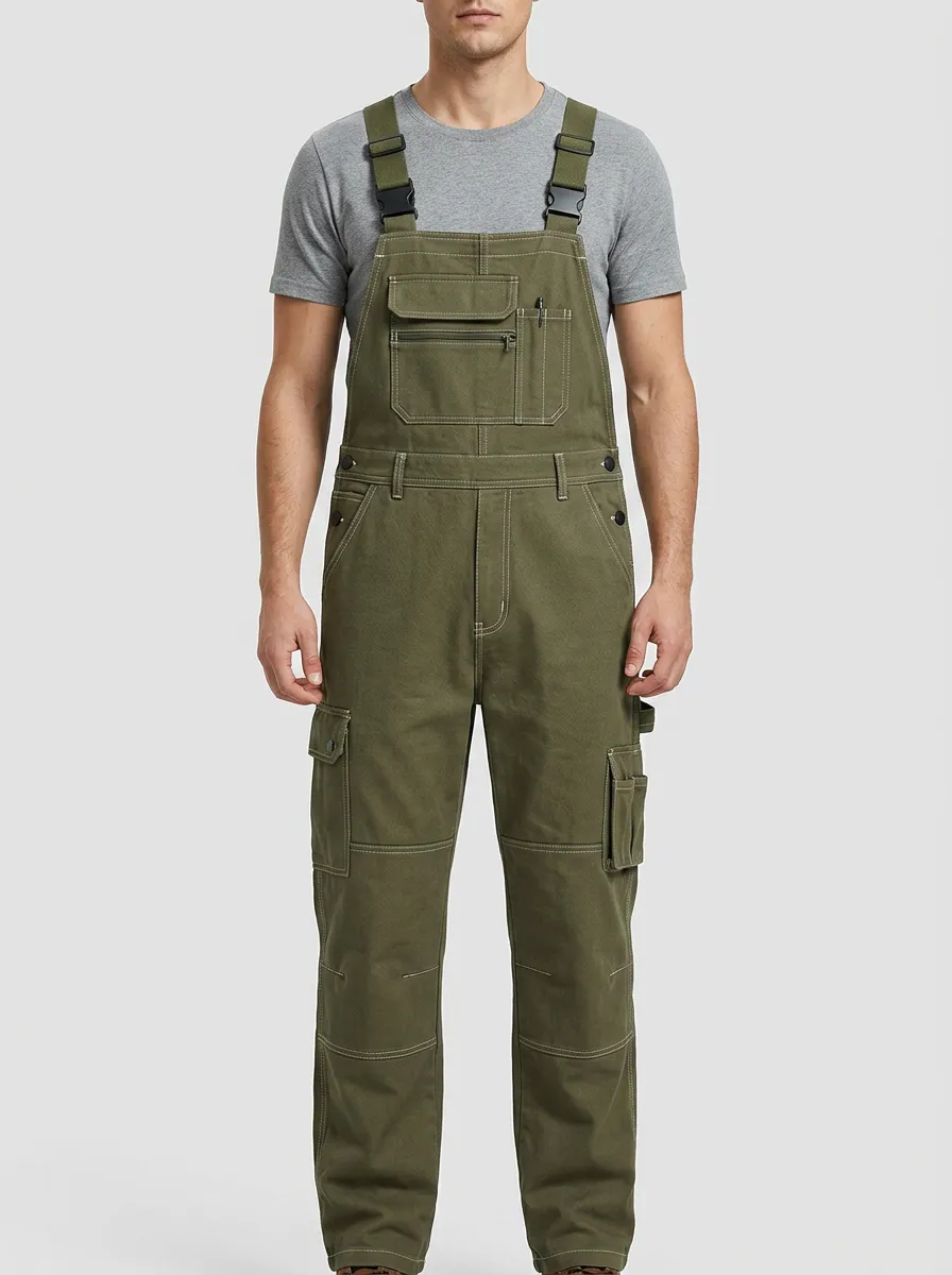 Men's Motion Multi-Pocket Cargo Bib Work Overalls