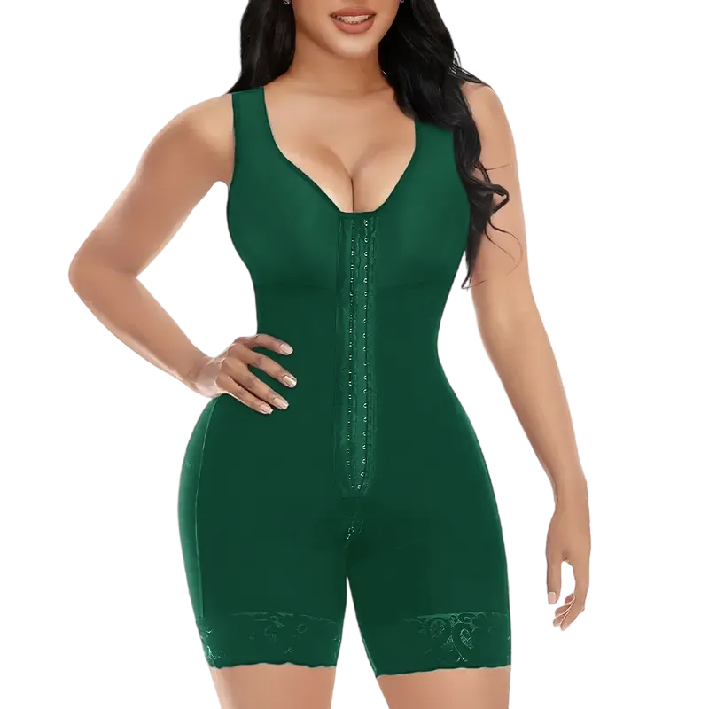 Women's Tummy Control Full Shapewear Butt Lifter with Zipper Crotch