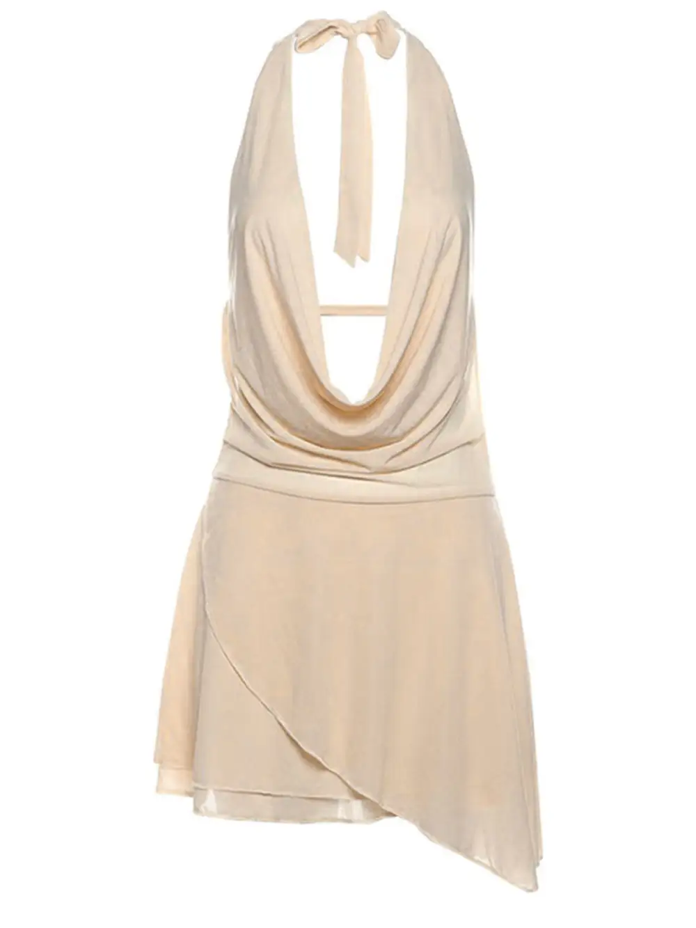 Halter Cotton Mini Dress