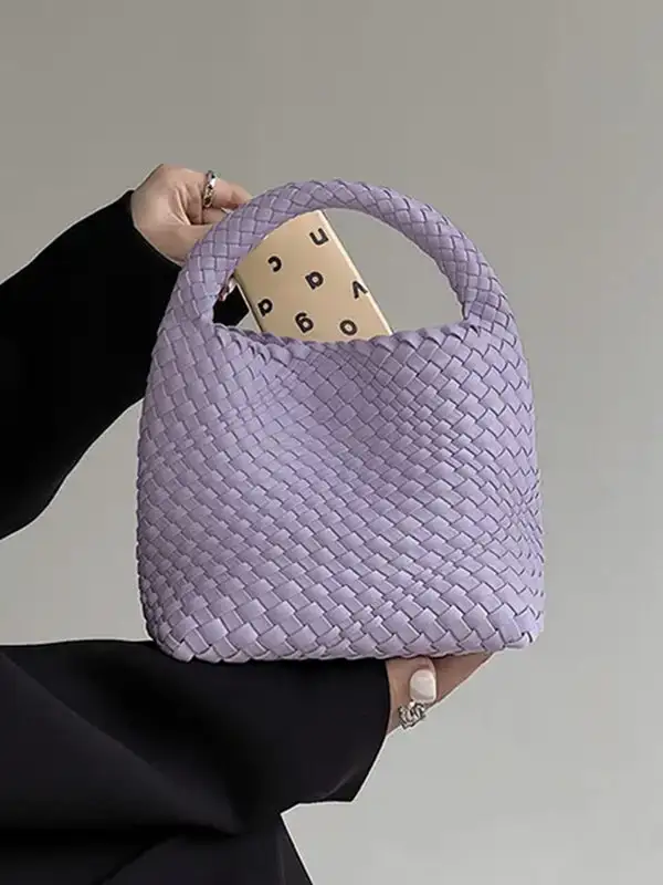 Refined Woven Vintage Shoulder Bag
