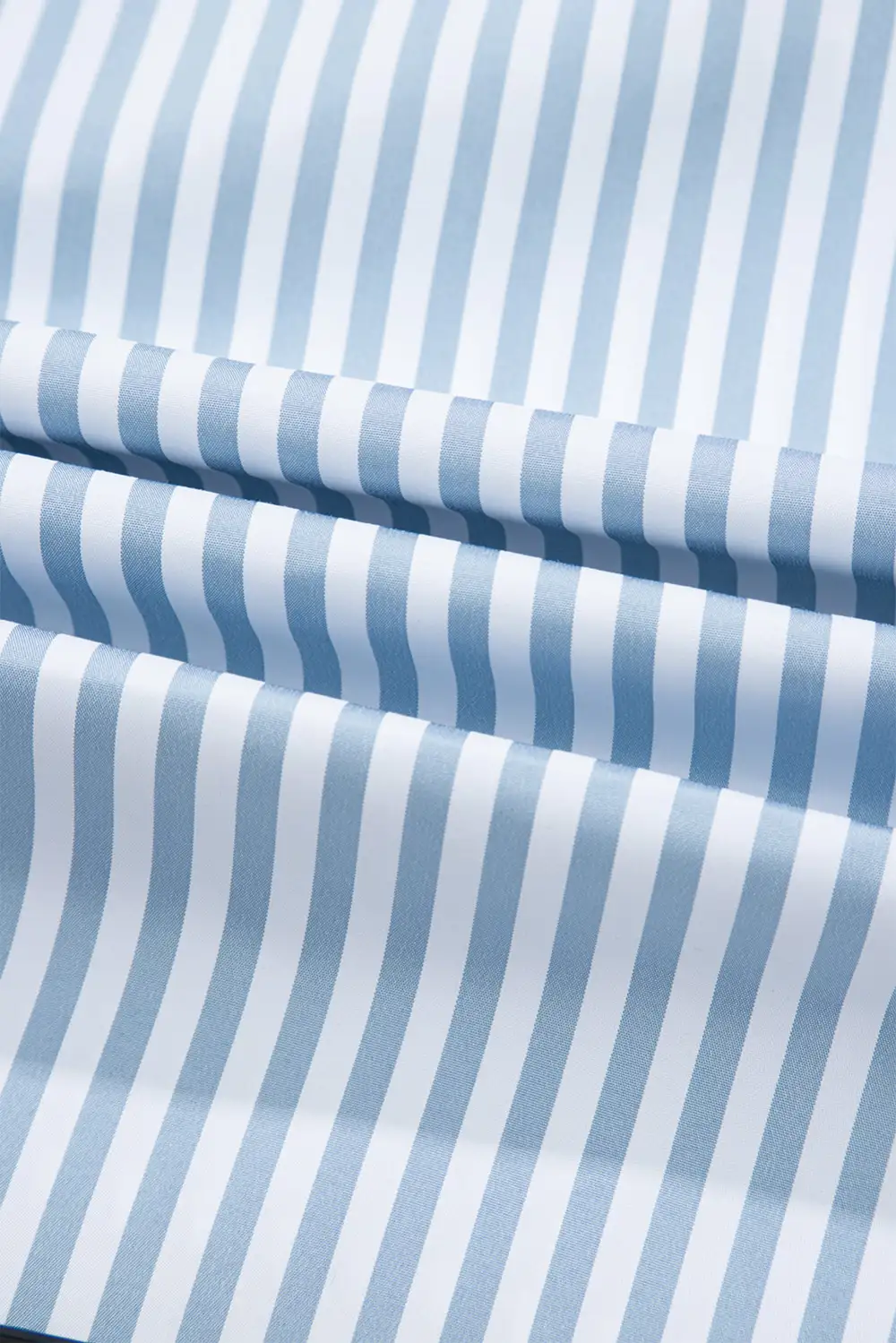 Striped Shirred Half Placket Blouse
