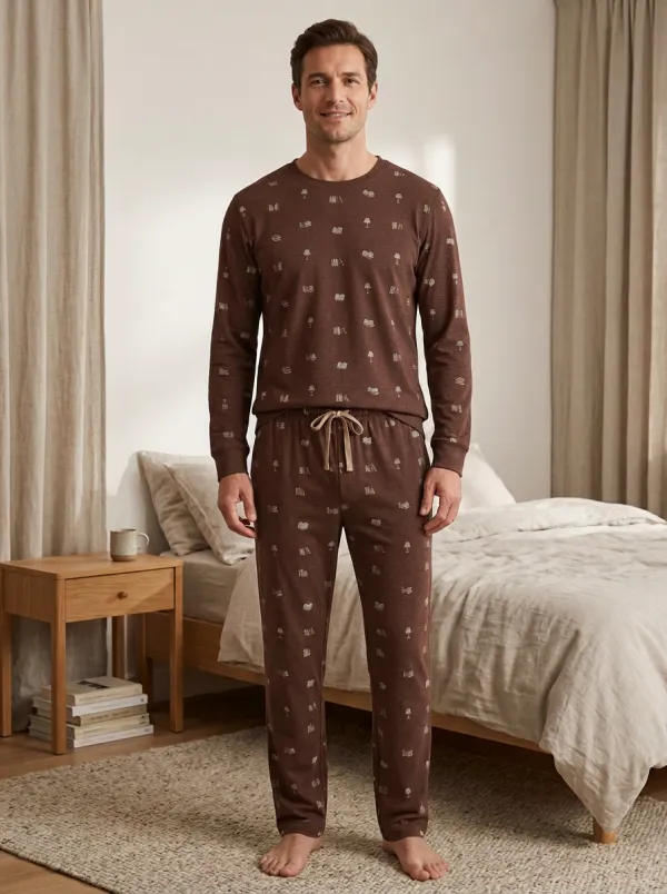 Classic Pattern Classic Men's Pajama Set