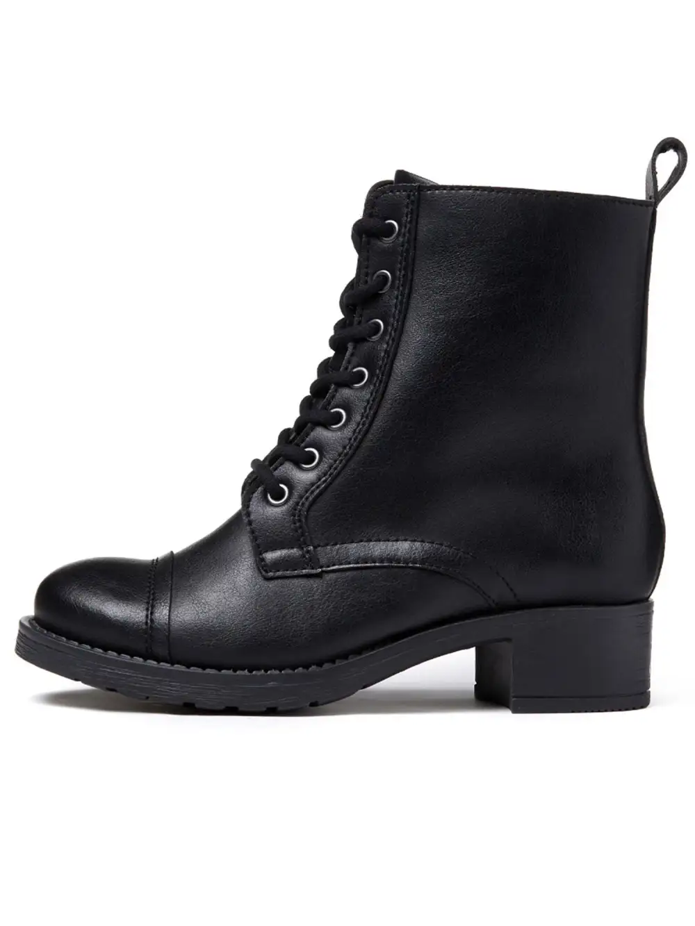 Women's Modern Utility Water Resistant Vegan Leather Everyday Boots