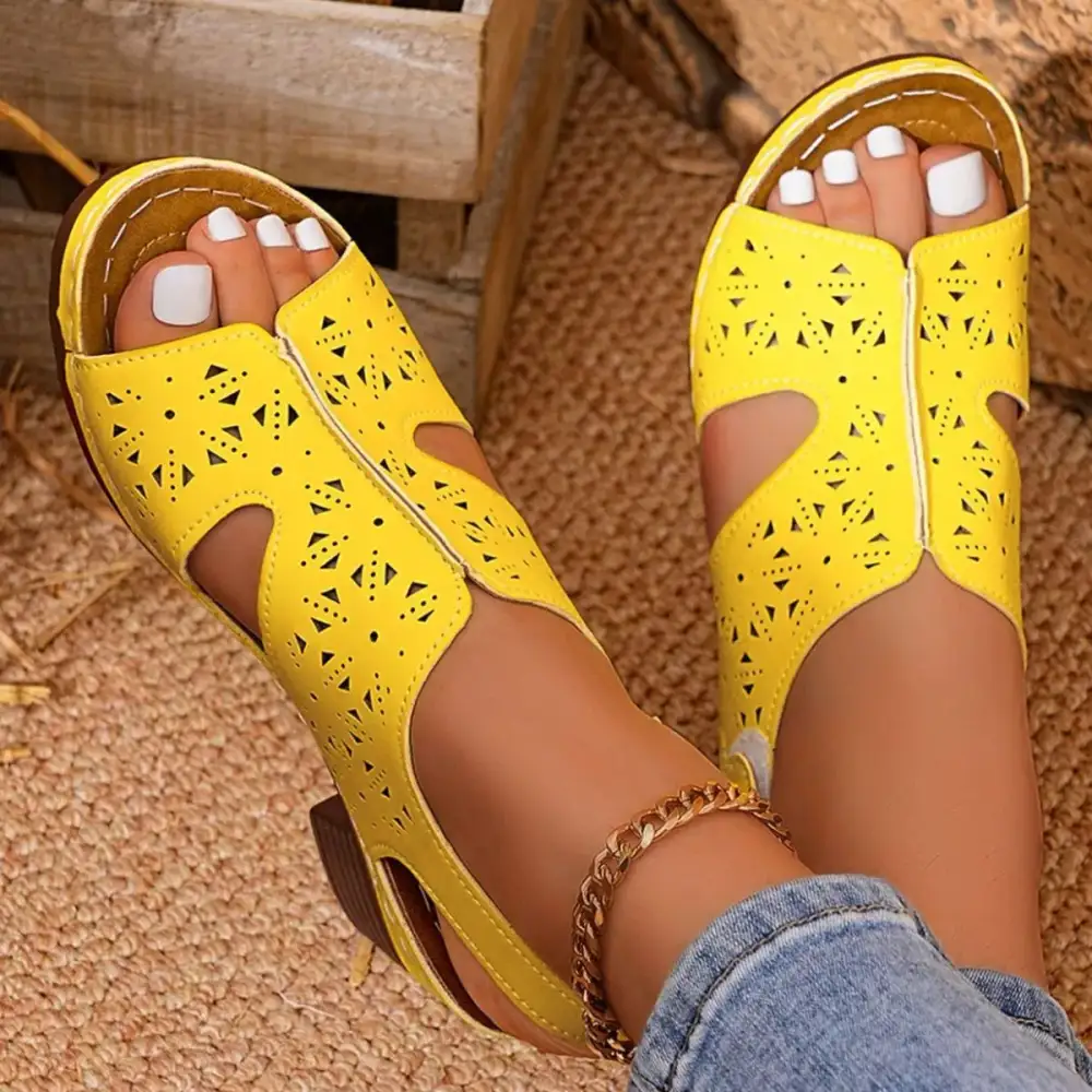 Refined Refined Distinctive Everyday Open Toe Block Heel Sandals
