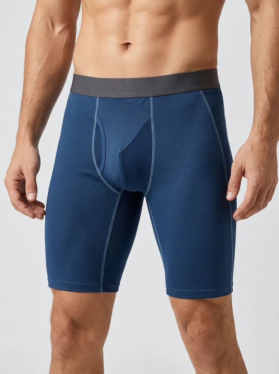 Contoured Athletic Performance Mesh Boxer Briefs