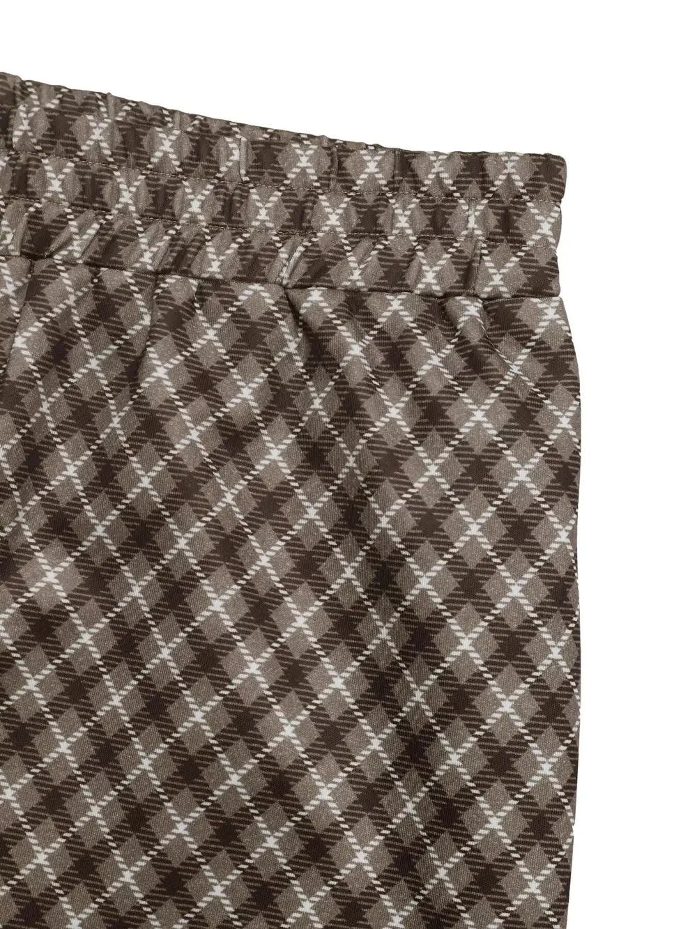 Relaxed Plaid High Waist Wide Leg Pants