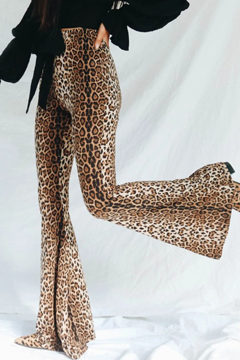 Casual High Waist Straight Leg Pants