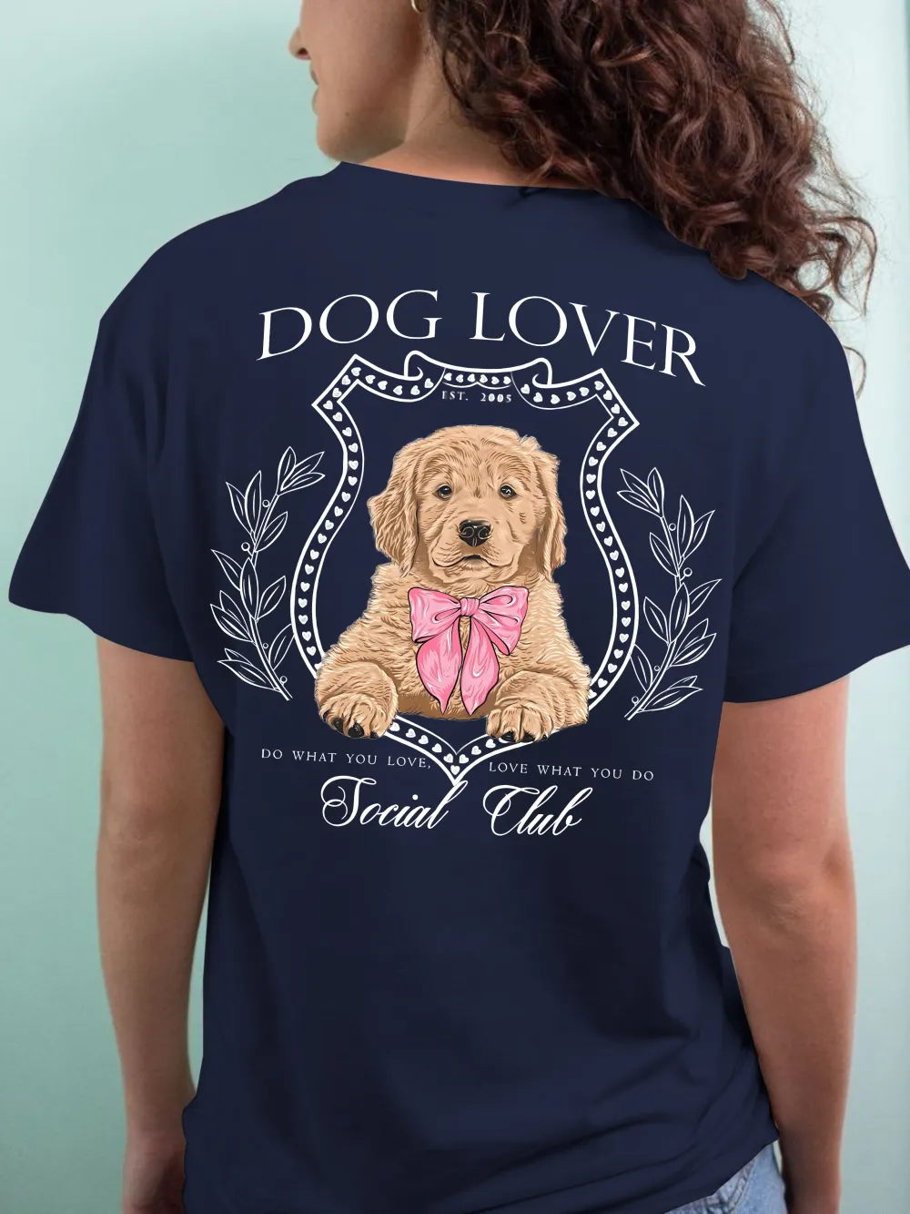 Dog Lover Crew Neck Short Sleeve Tee
