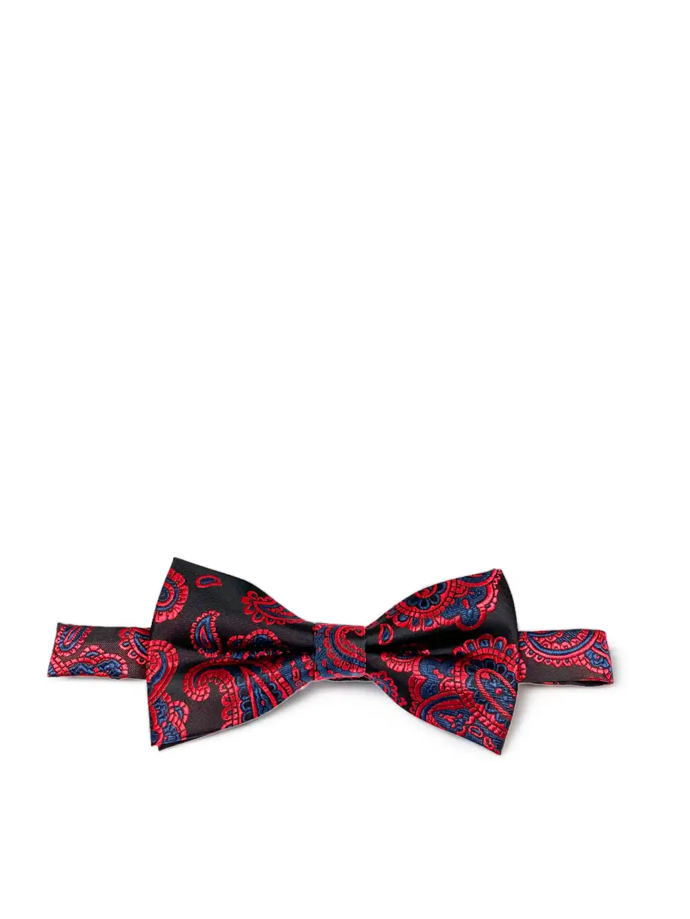 Refined Modern Paisley Polyester Bow Tie