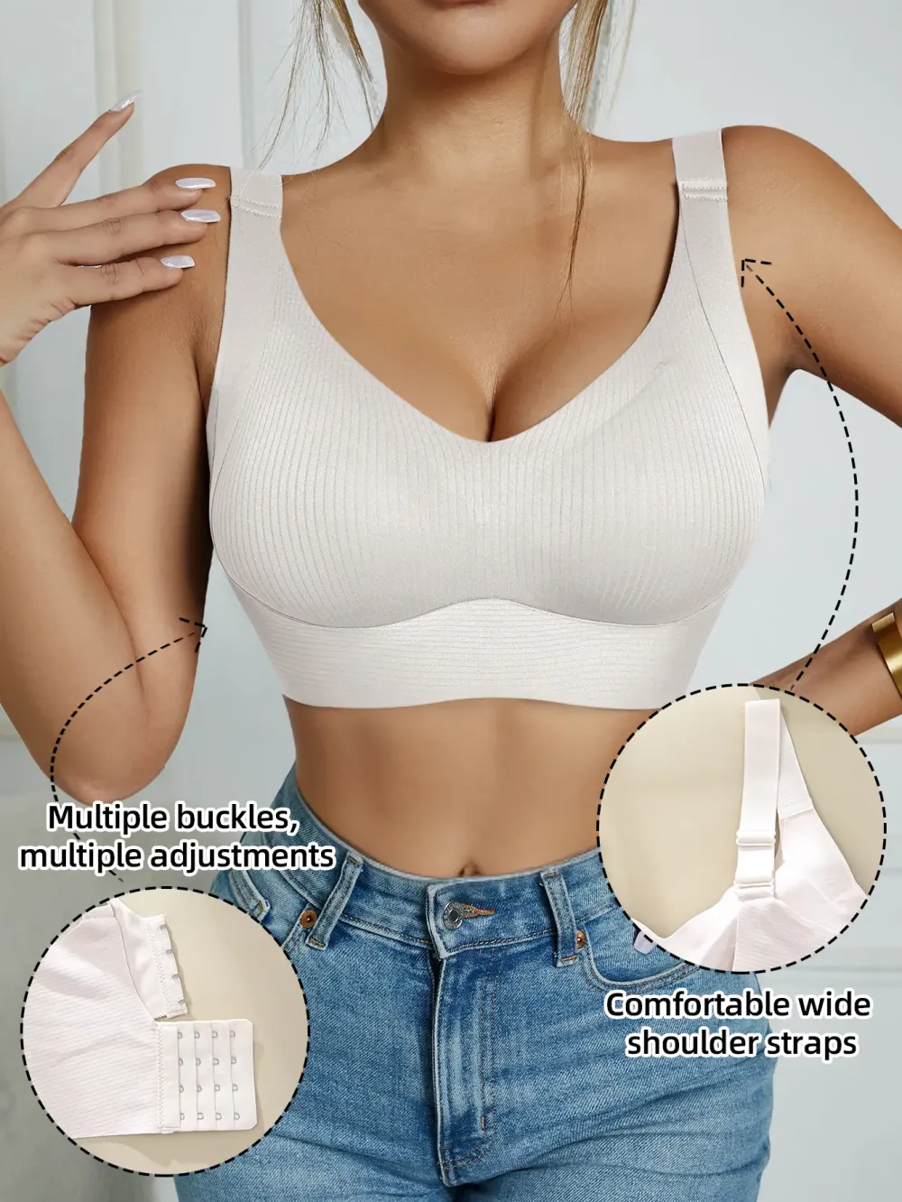 Women’s Wireless Push-Up Bra – Soft & Breathable Comfort