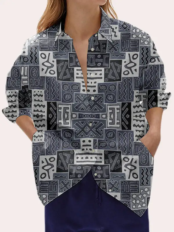 Women's Classic Western Style Long Sleeve Casual Shirt