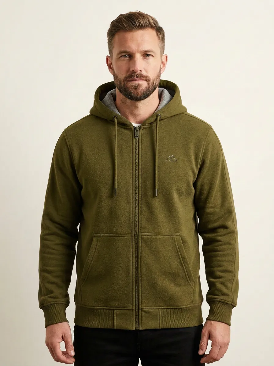 Classic Mountain Graphic Zip-Up Active Look Men's Sport Jacket