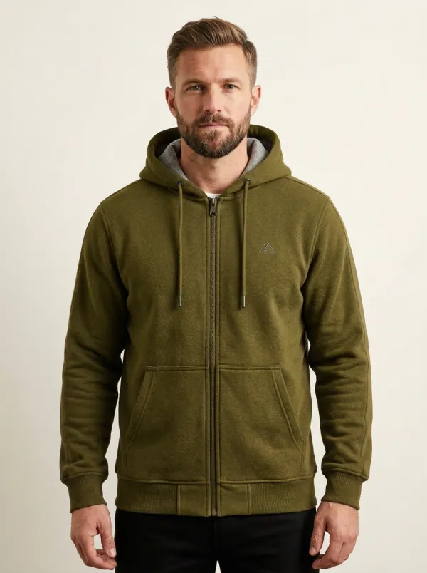 Classic Mountain Graphic Zip-Up Active Look Men's Sport Jacket