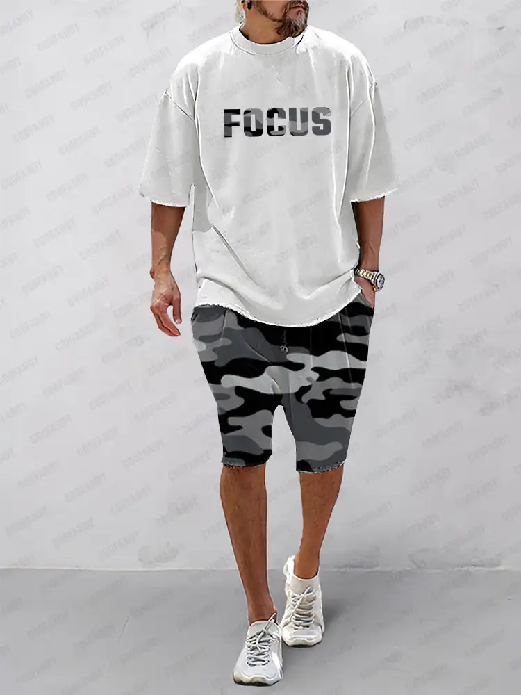 Casual Ethnic Print Sports Set