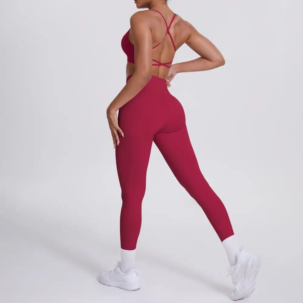 Quick-Dry Backless Two-Piece Activewear Active Set