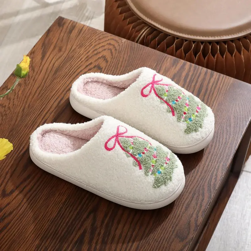 🏷️ 🎅 Holiday Special – 40% OFF! 🎁 Women & Men Christmas Slippers – Memory Foam Warm House Shoes  Cozy • Fuzzy • Festive • Indoor & Outdoor Comfort
