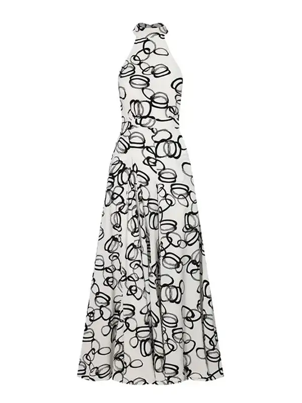 Hoog Getailleerde Losse Jumpsuits Met Contrasterende Kleur Geen