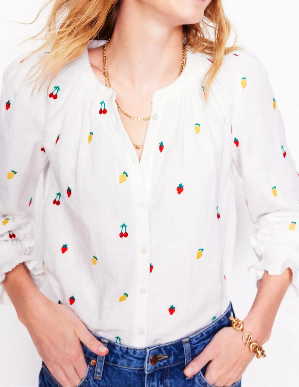 Evie Double Cloth Top