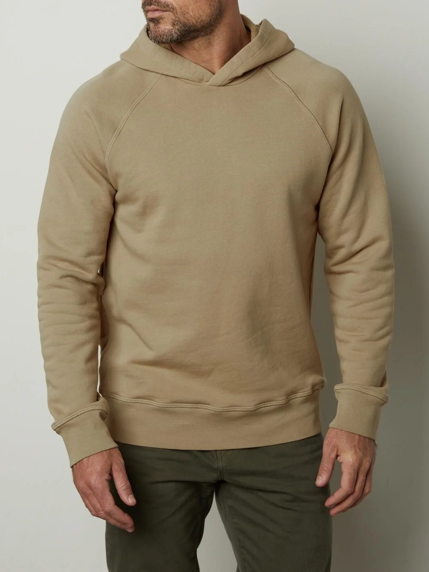 Solid Long Sleeve Hooded Sweater