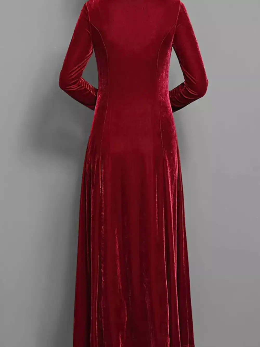 Finish Velvet Long Sleeve Dress