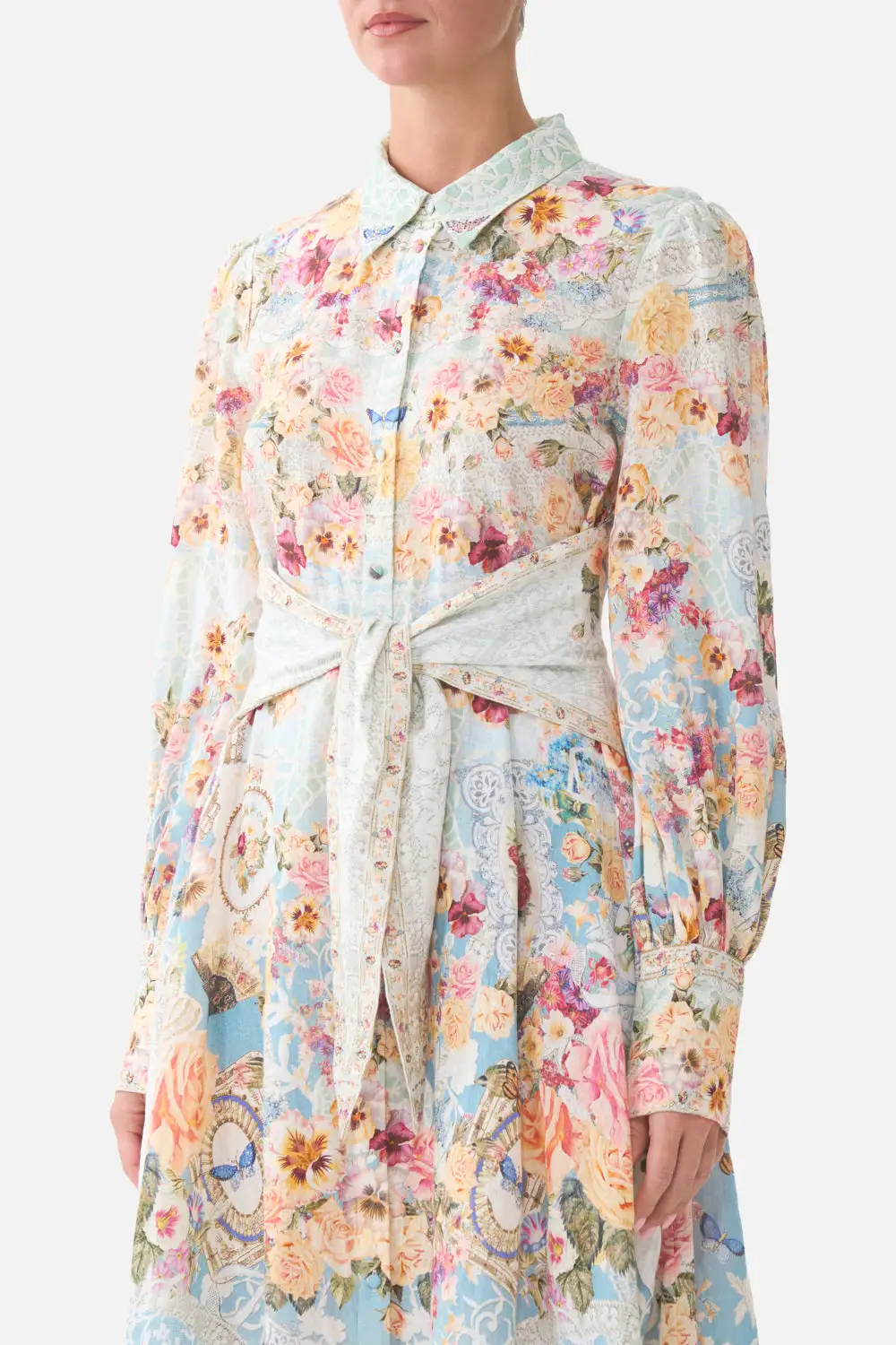 Waist Tie Shirt Dress