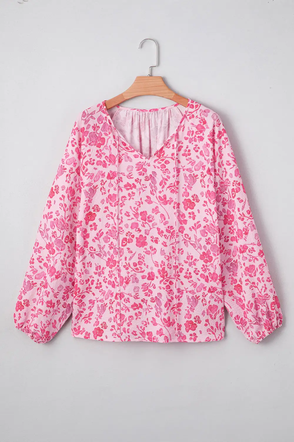 Floral Puff Sleeve Boho Blouse