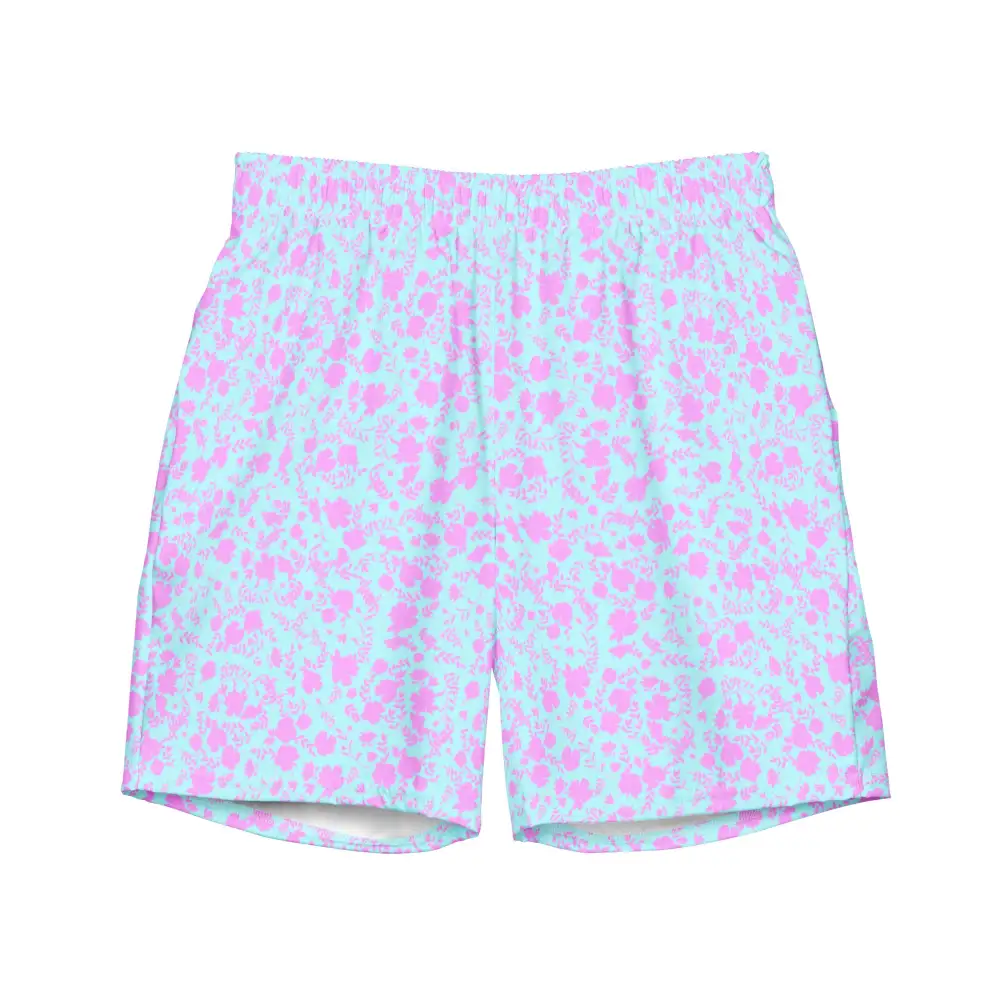 Quick Dry Floral Print Swim Trunks