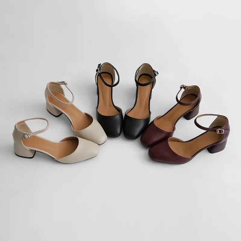 Mary Jane Block Heel Office Ready Everyday High Heels