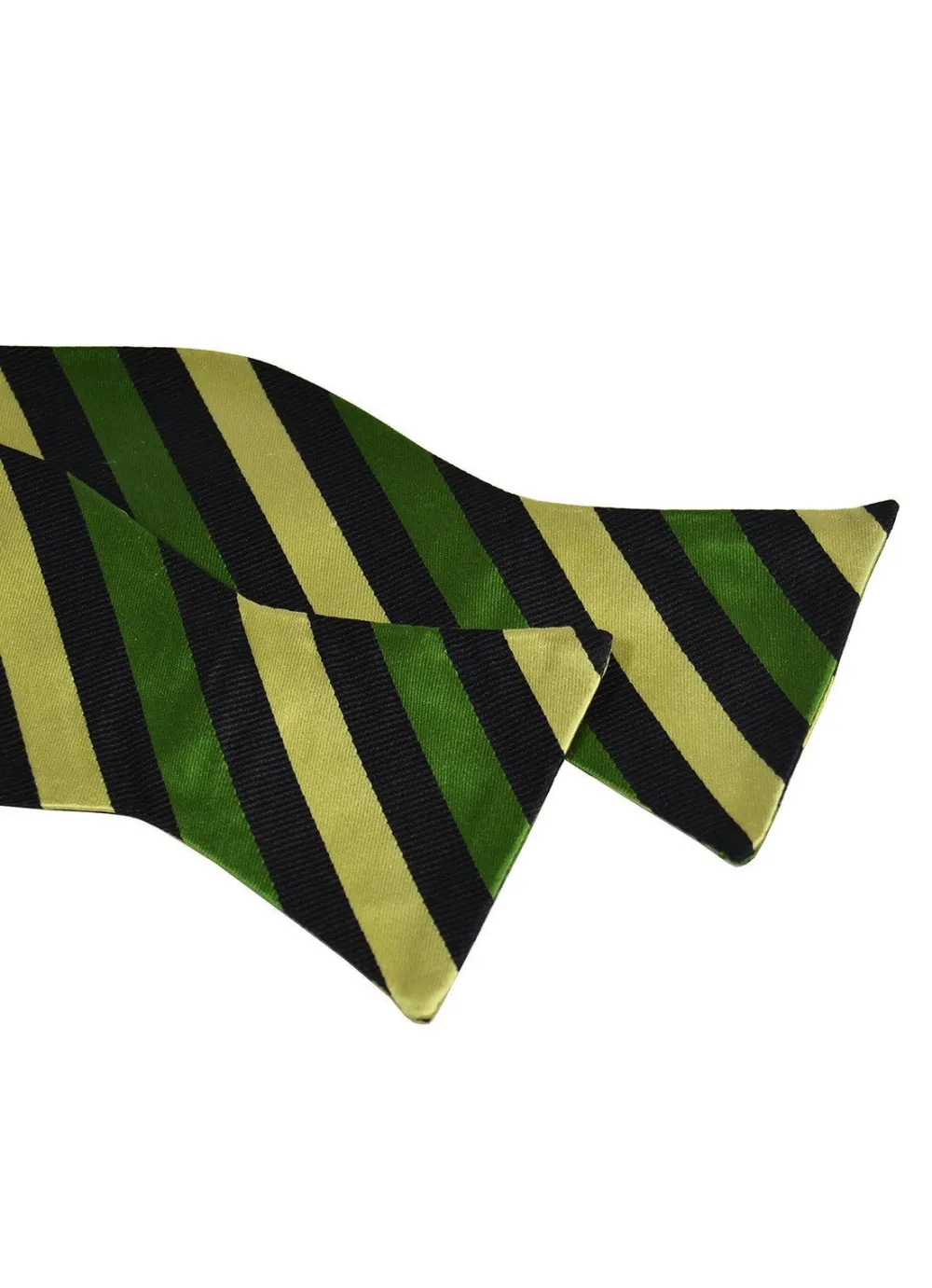 Evening Striped Silk Bow Tie
